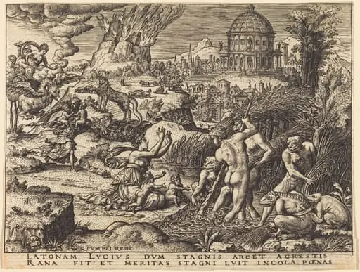 Latona Insulted, by Etienne Delaune