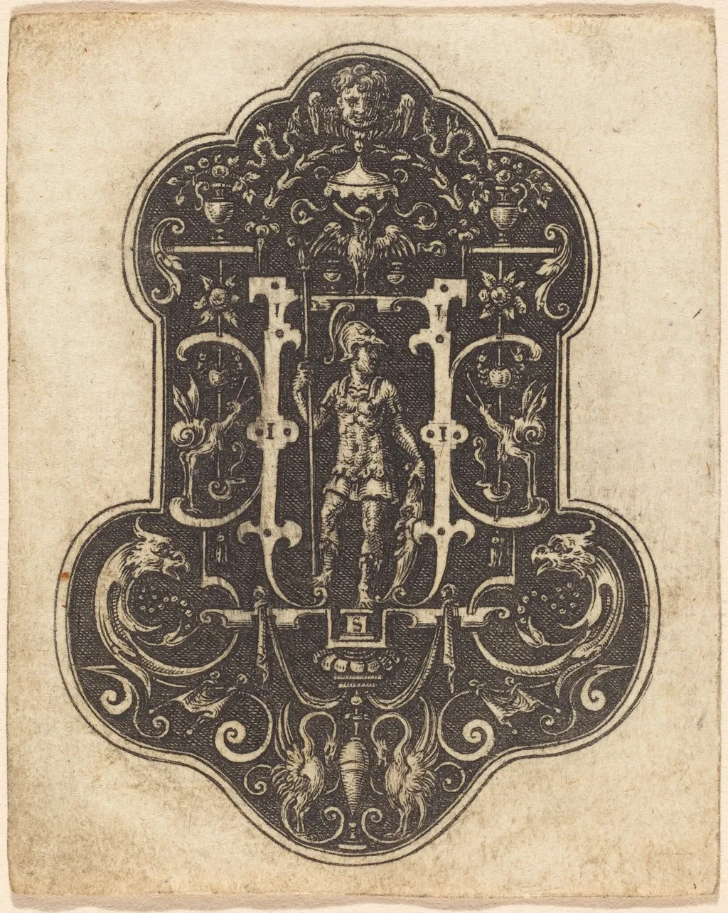 Mars, by Etienne Delaune, ink, 1551