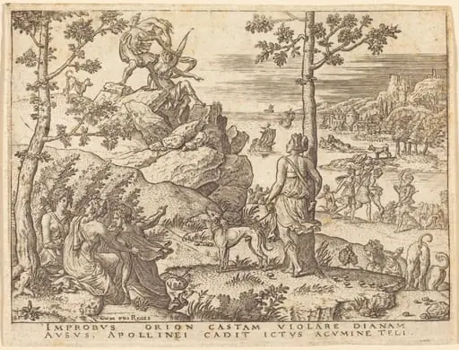 Orion Killed by Apollo, by Etienne Delaune