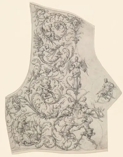 The Backplate of a Suit of Parade Armor, by Etienne Delaune