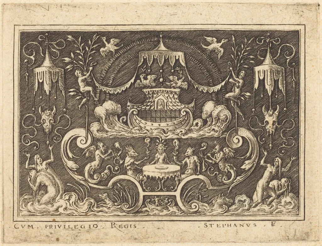 The Deluge, by Etienne Delaune, ink, 1551