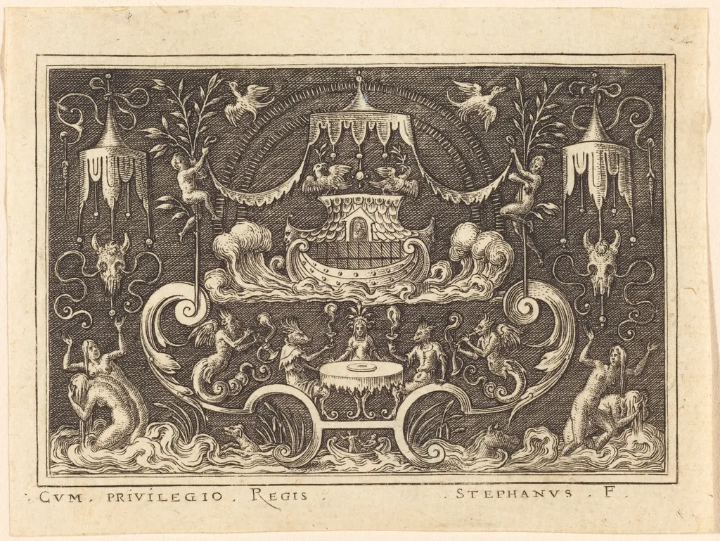 The Deluge, by Etienne Delaune, ink, 1551