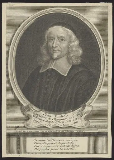 Portrait of Johannes Dallaeus/ Jean Daillé, by Etienne, Desrochers