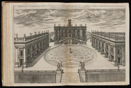 Capitolii Sciographia [View of the Roman Capitol], by Étienne Dupérac