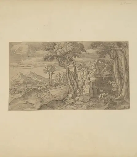 Narcissus, by Étienne Dupérac