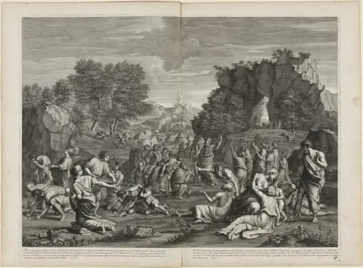 The Gathering of Manna, by Etienne Gantrel