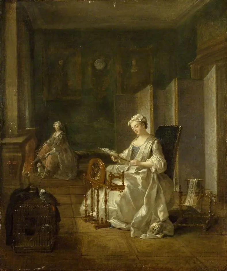 Interior with two Women, by Étienne Jeaurat