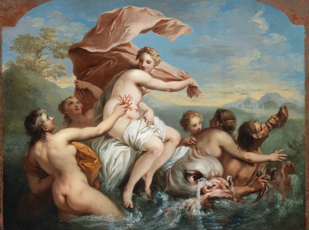 The Triumph of Amphitrite, by Étienne Jeaurat, oil