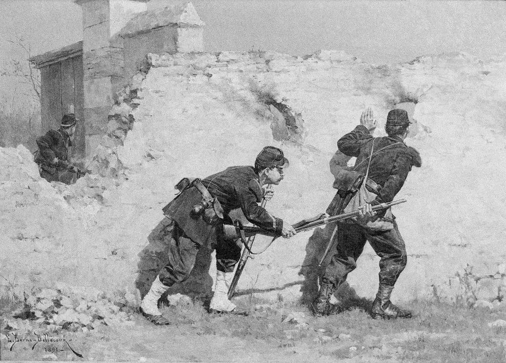 Picket Guards, by Étienne-Prosper Berne-Bellecour