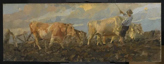Oxen Plowing — Munich Secession
