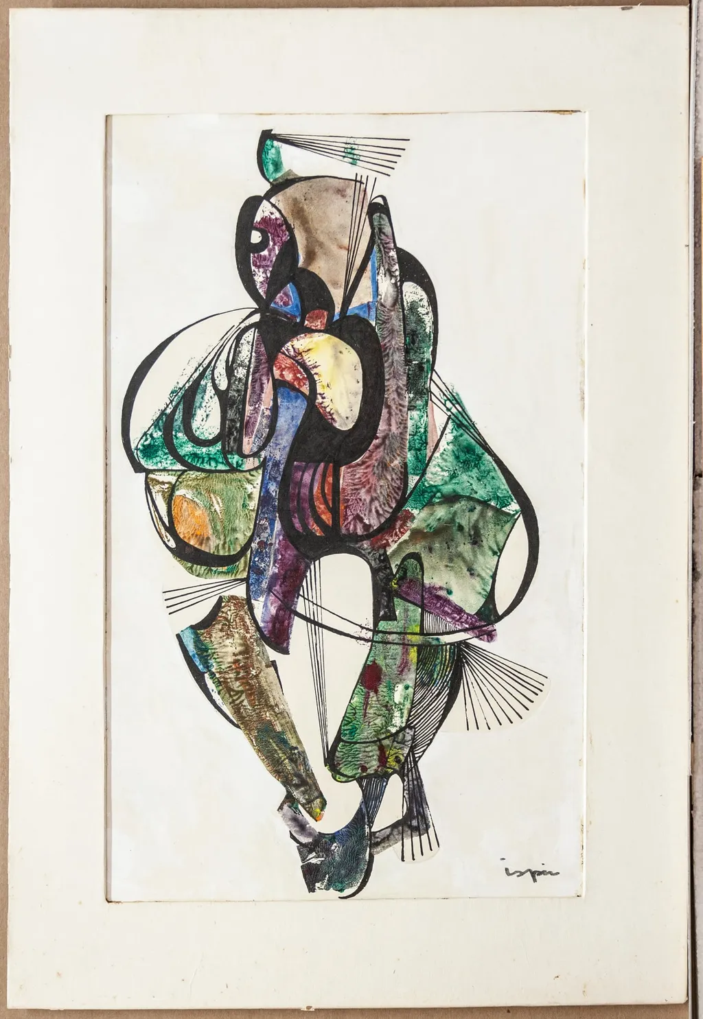 Motiv decorativ III, by Eugen Ispir, 1950