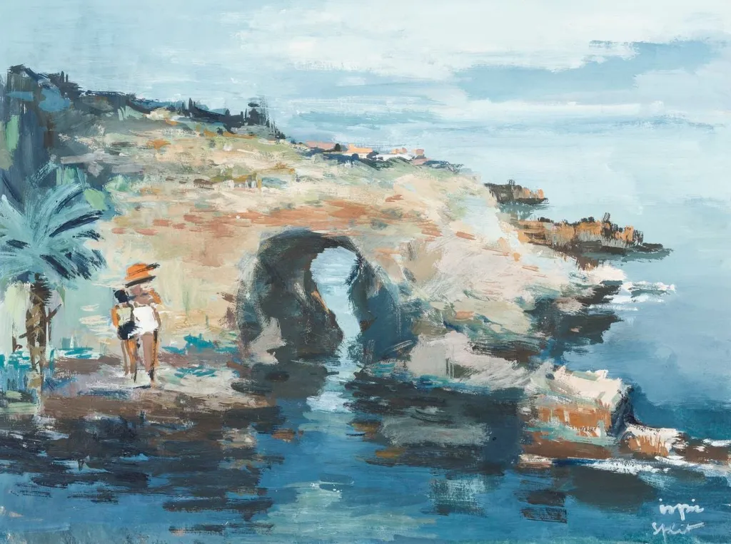 Peisaj la Split, by Eugen Ispir, unspecified, 1972