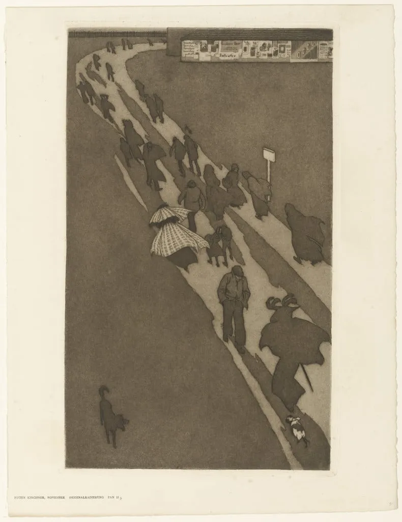Untitled, by Eugen Kirchner, ink, 1896