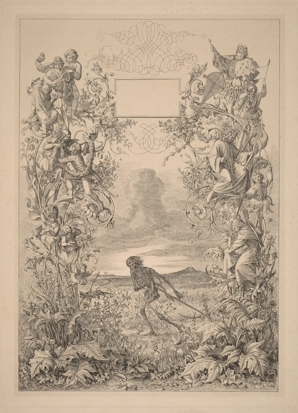 Heute Roth, Morgen Tod (Today Red, Tomorrow Dead), by Eugen Napoleon Neureuther, ink, 1839