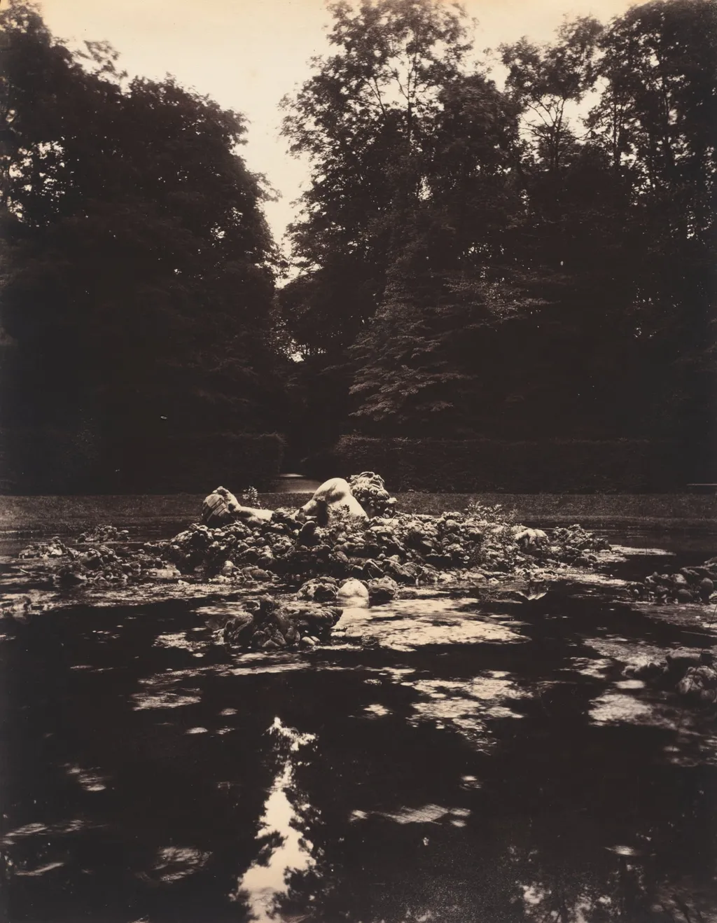 Versailles, Fountain of Enceladus, by Eugène Atget, 1922