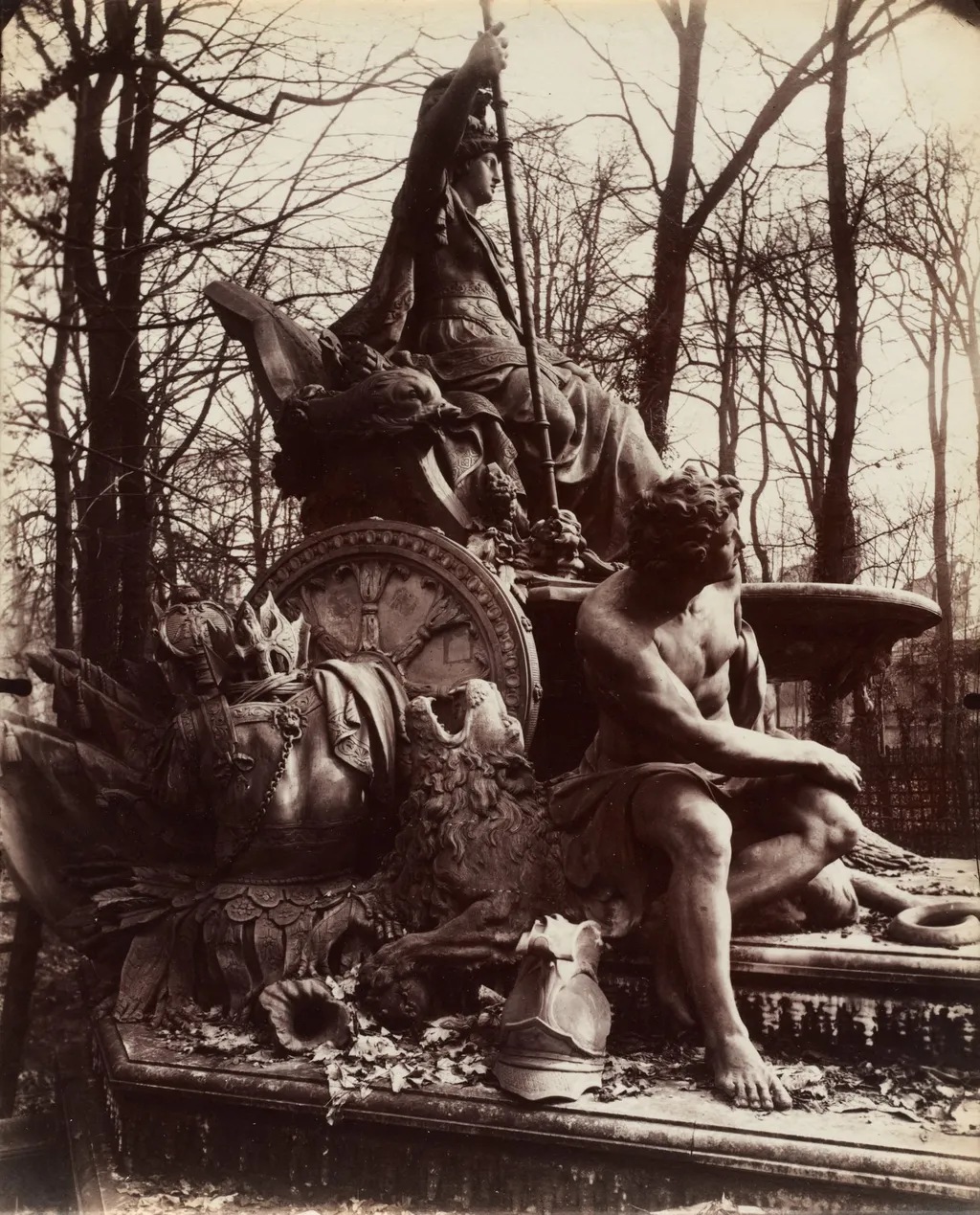 Versailles, Fountain of Triumphant France, by Eugène Atget, 1904