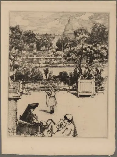 Le Luxembourg, by Eugène Béjot