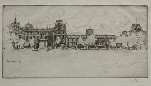 Les Tuileries, by Eugène Béjot
