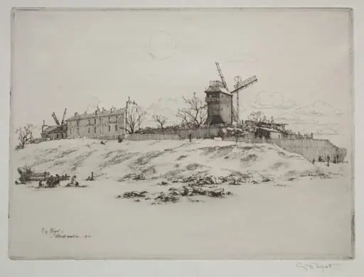Moulin de la Gallette, Montmartre, by Eugène Béjot