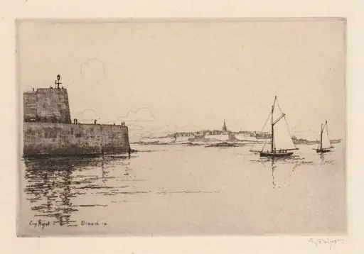 Saint-Malo Viewed from Dinard (Saint-Malo vu de Dinard), by Eugène Béjot