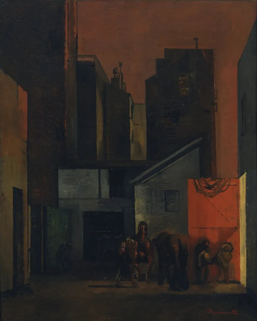Untitled, by Eugene Berman, oil, 1930