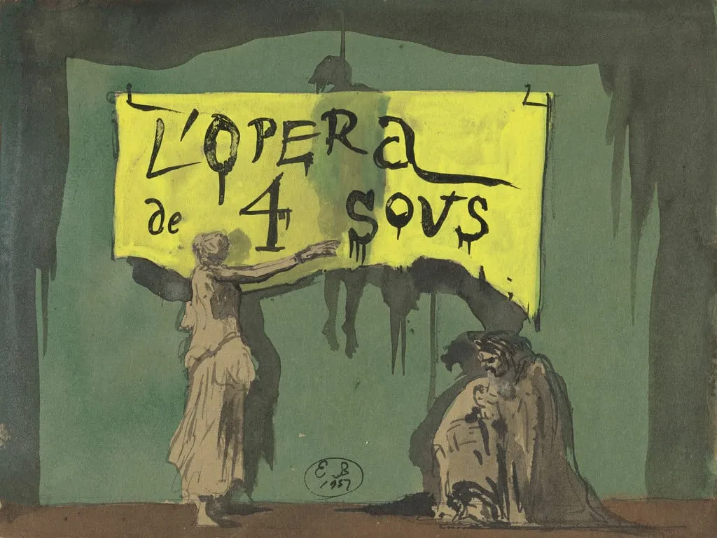 Untitled, by Eugene Berman, watercolor, 1937