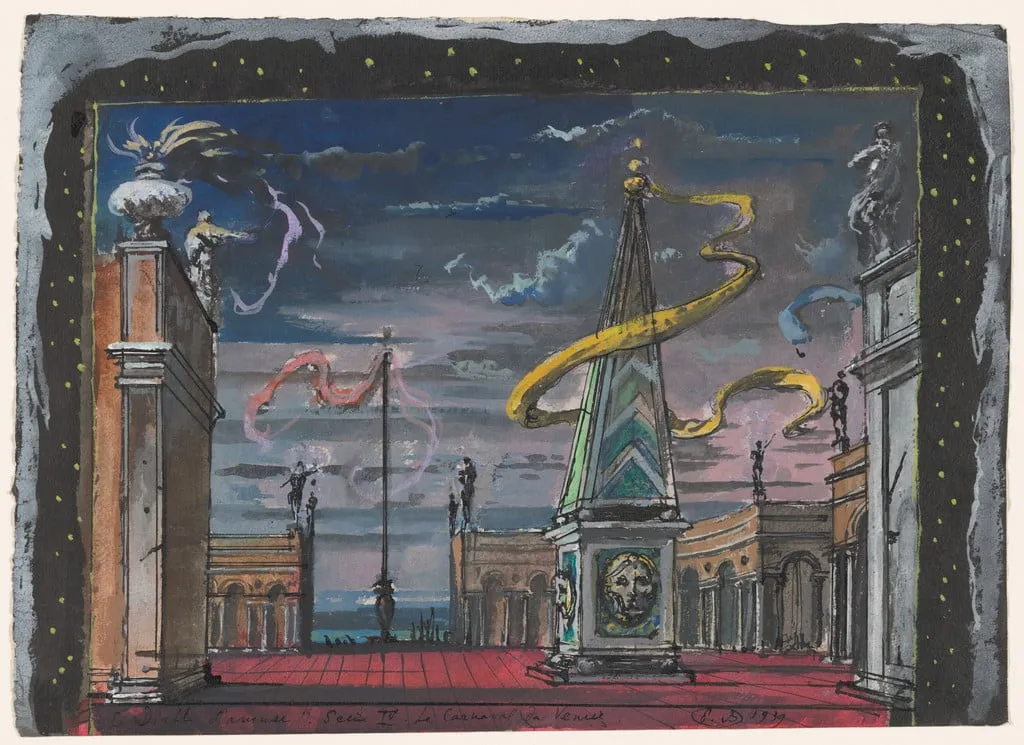 Untitled, by Eugene Berman, watercolor, 1939
