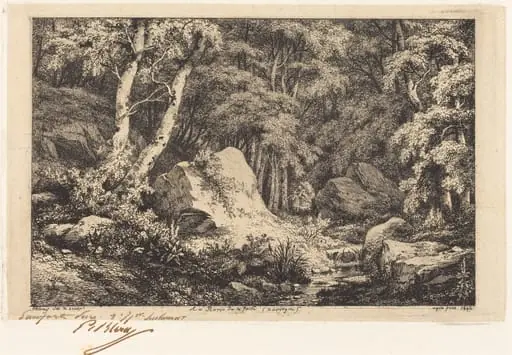 Au ravin de la faille, Auvergne (The Ravine at Auvergne), by Eugène Bléry