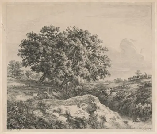 Le chêne au ravin (Oak Tree by a Ravine), by Eugène Bléry