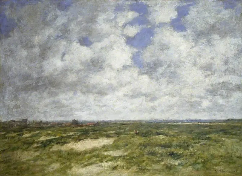 Berck, cloudy Landscape, by Eugène Boudin
