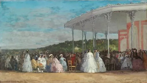 Concert at the Casino of Deauville, by Eugène Boudin