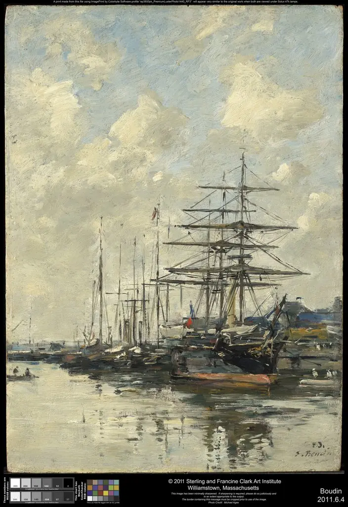 Deauville, the Boat Basin, by Eugène Boudin