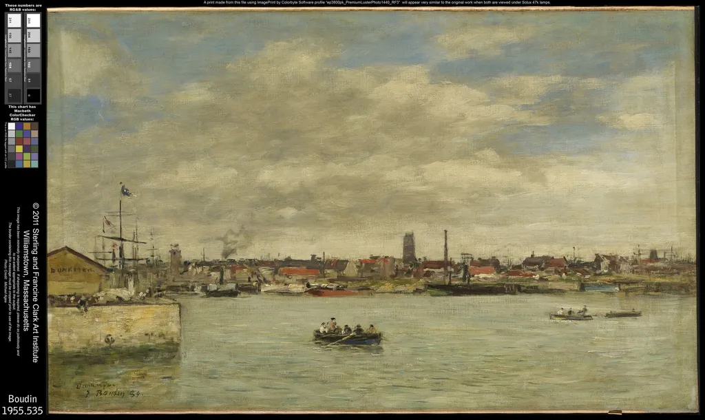 Dunkerque, by Eugène Boudin, oil, 1895