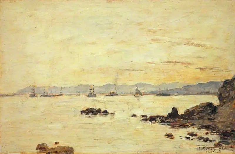 Golfe-Juan, by Eugène Boudin