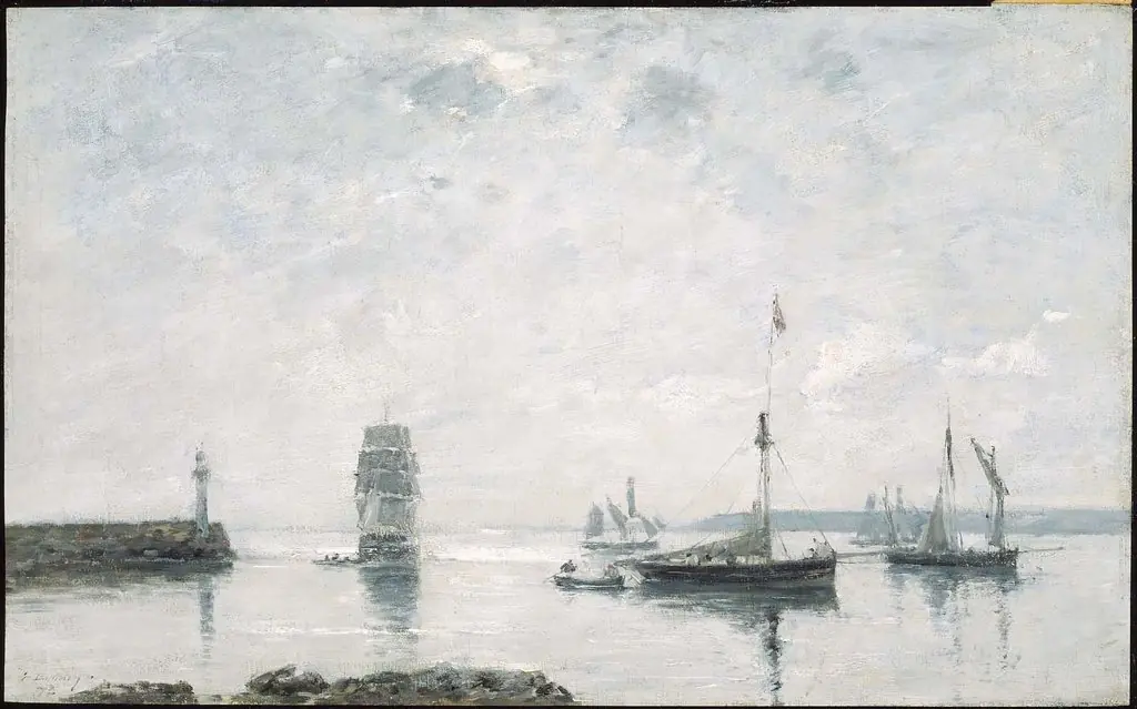 Harbor Entrance, by Eugène Boudin
