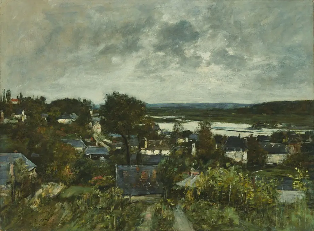 La Touques near Deauville, by Eugène Boudin