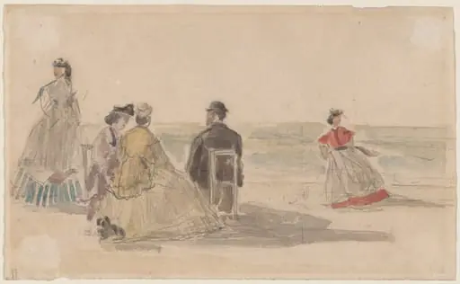Noon at Deauville, by Eugène Boudin