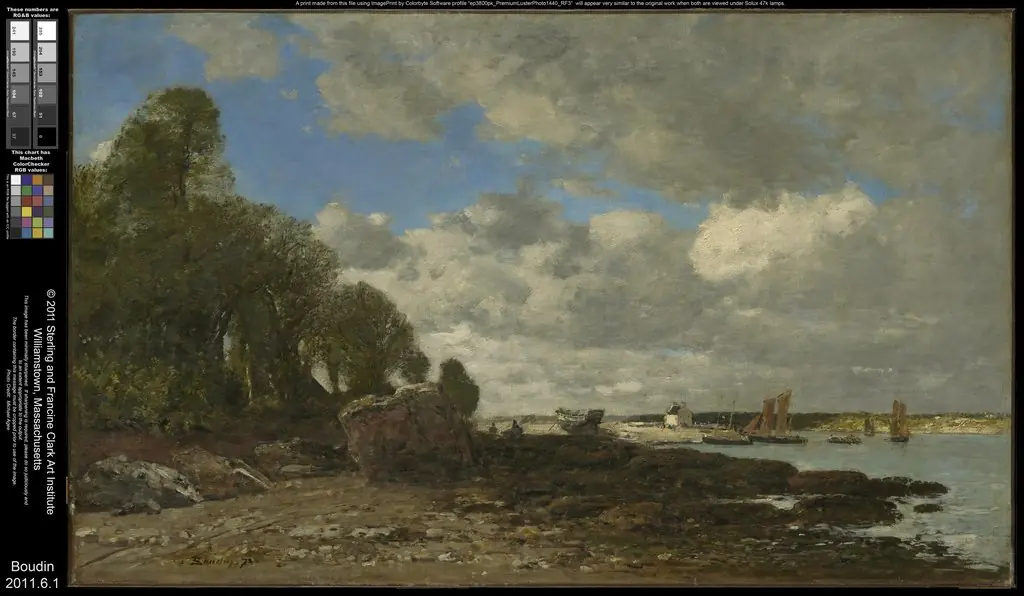 Plougastel, the Ferry Crossing, by Eugène Boudin