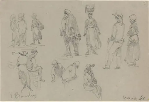 Provincial Figures, by Eugène Boudin