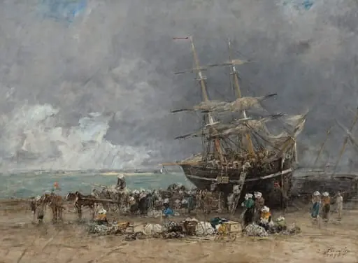 Return of the Terre-Neuvier, by Eugène Boudin