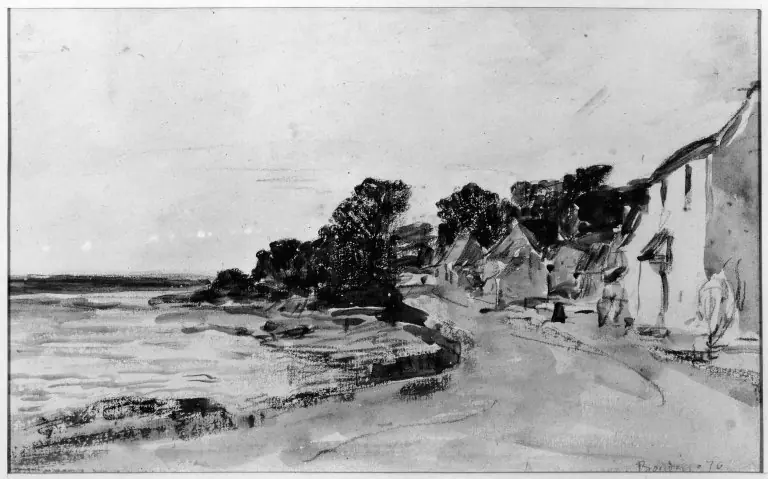 Village and Landscape, by Eugène Boudin
