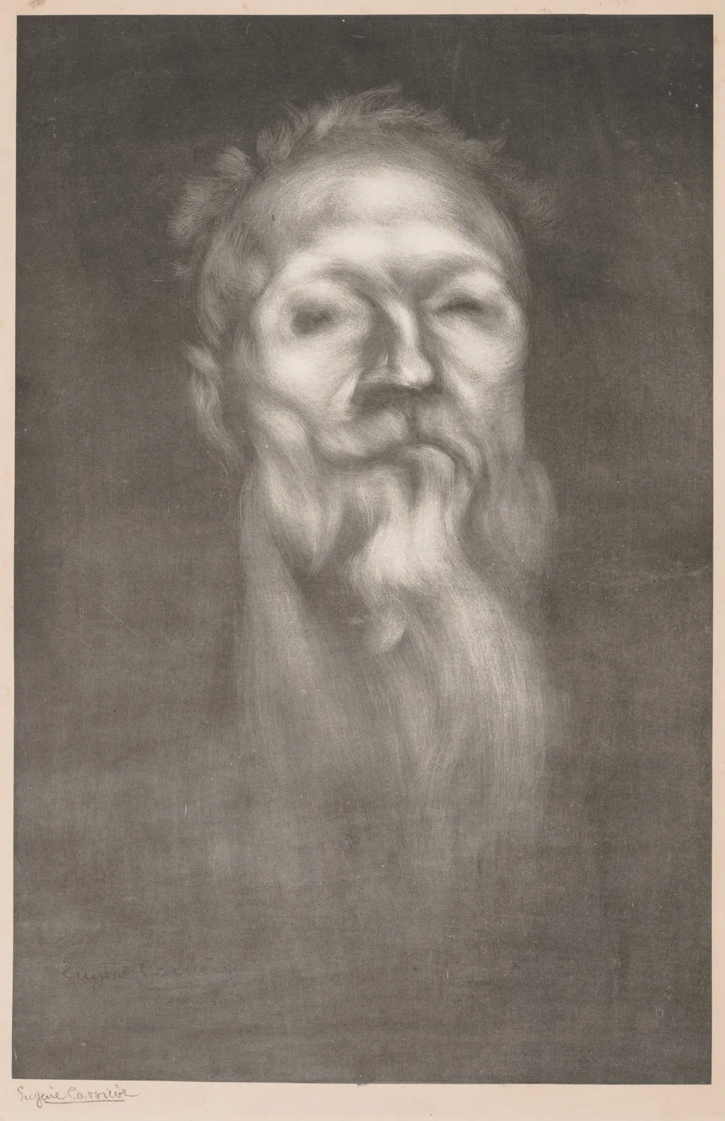 Auguste Rodin, by Eugène Carrière, 1897