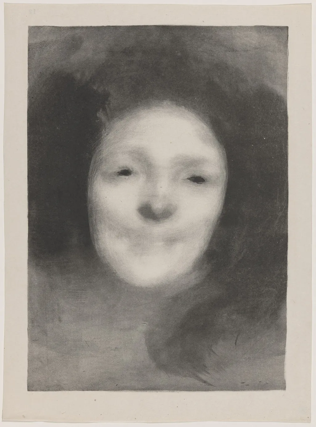 Étude de femme (Study of a Woman), by Eugène Carrière, ink, 1894