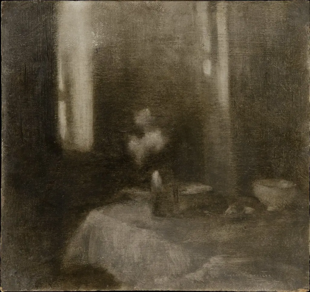 Interior with a Vase, by Eugène Carrière