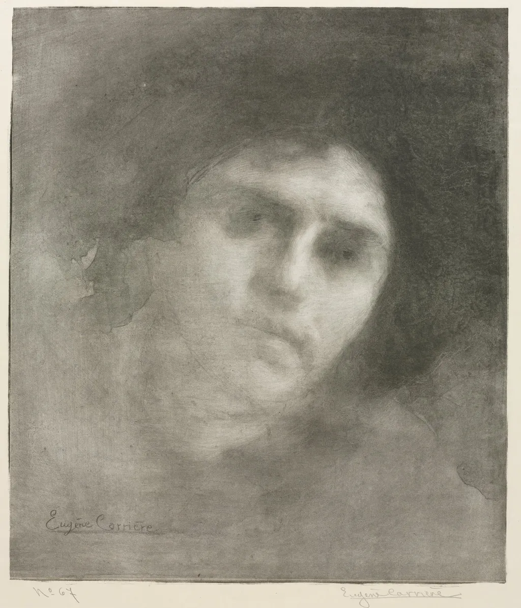 Madame Eugène Carrière (large plate), by Eugène Carrière, 1893