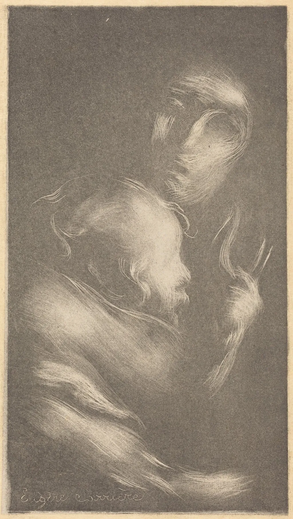 Maternity, by Eugène Carrière, ink, 1896