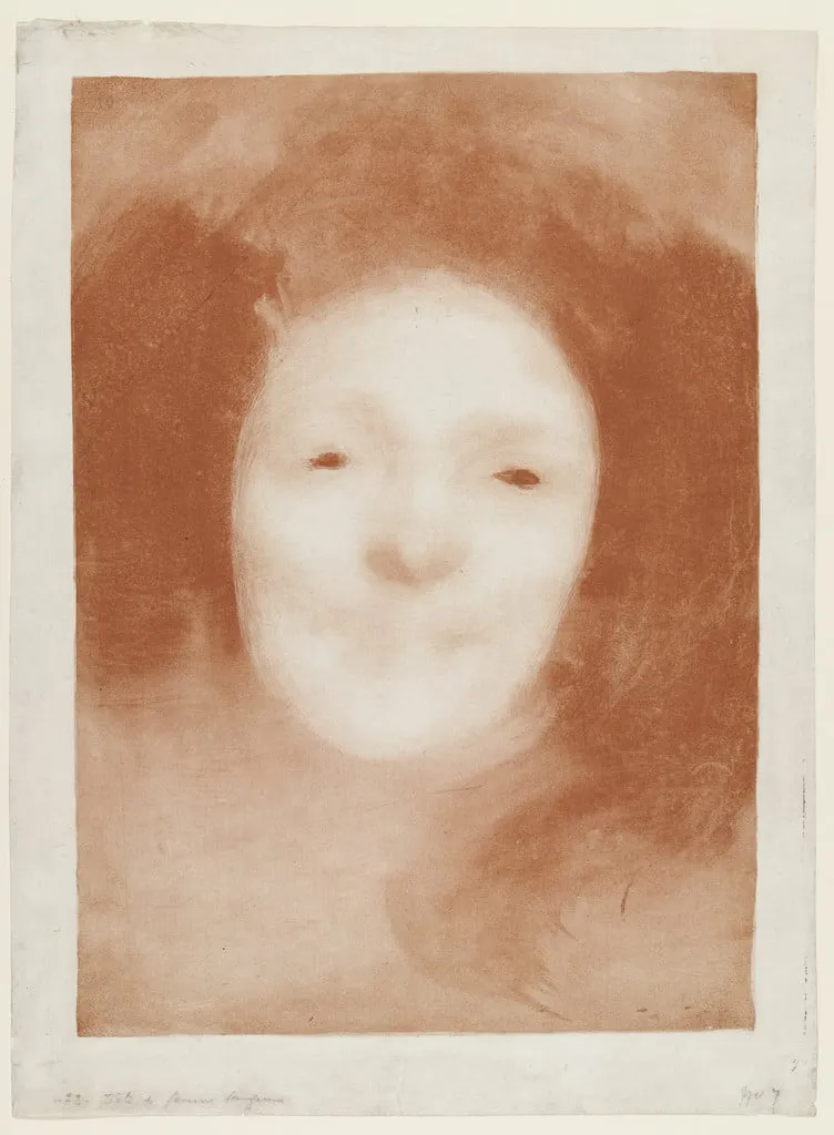 Untitled, by Eugène Carrière, ink, 1895