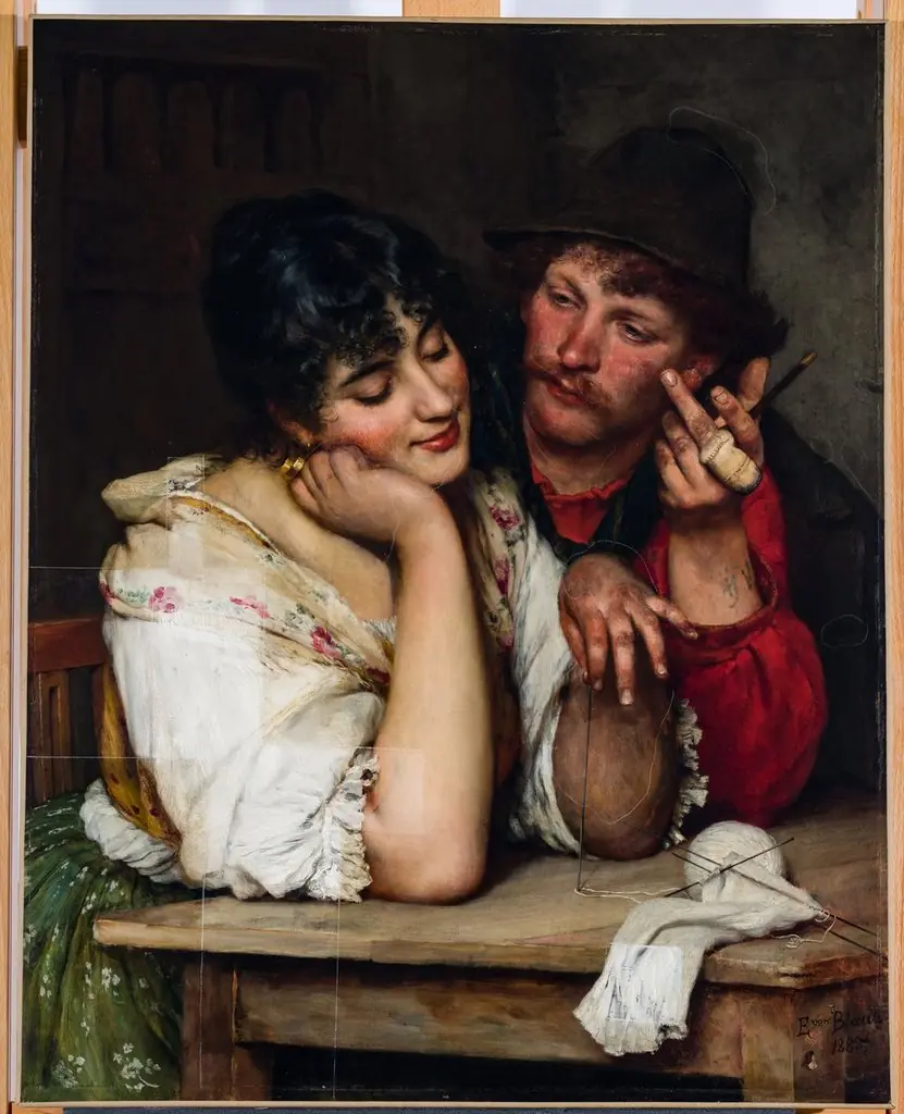 Hesitancy, by Eugene de Blaas