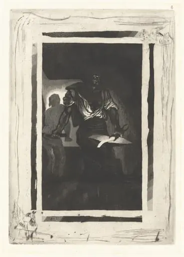 A Blacksmith (Un Forgeron), by Eugène Delacroix