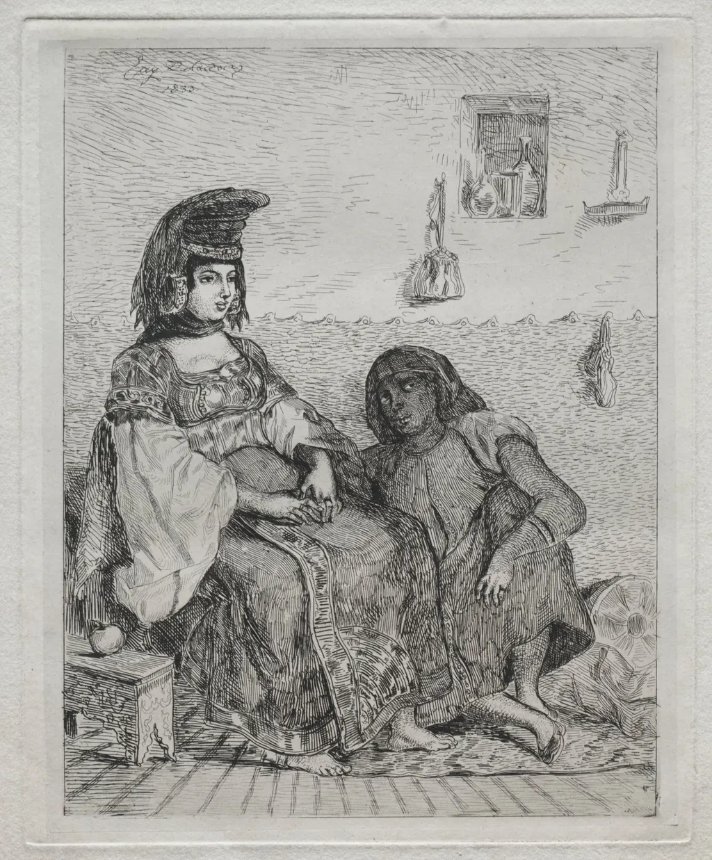 A Jewish Woman of Algiers, by Eugène Delacroix, 1833